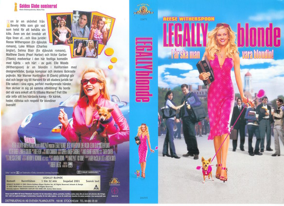 LEGALLY BLONDE (vhs-omslag)